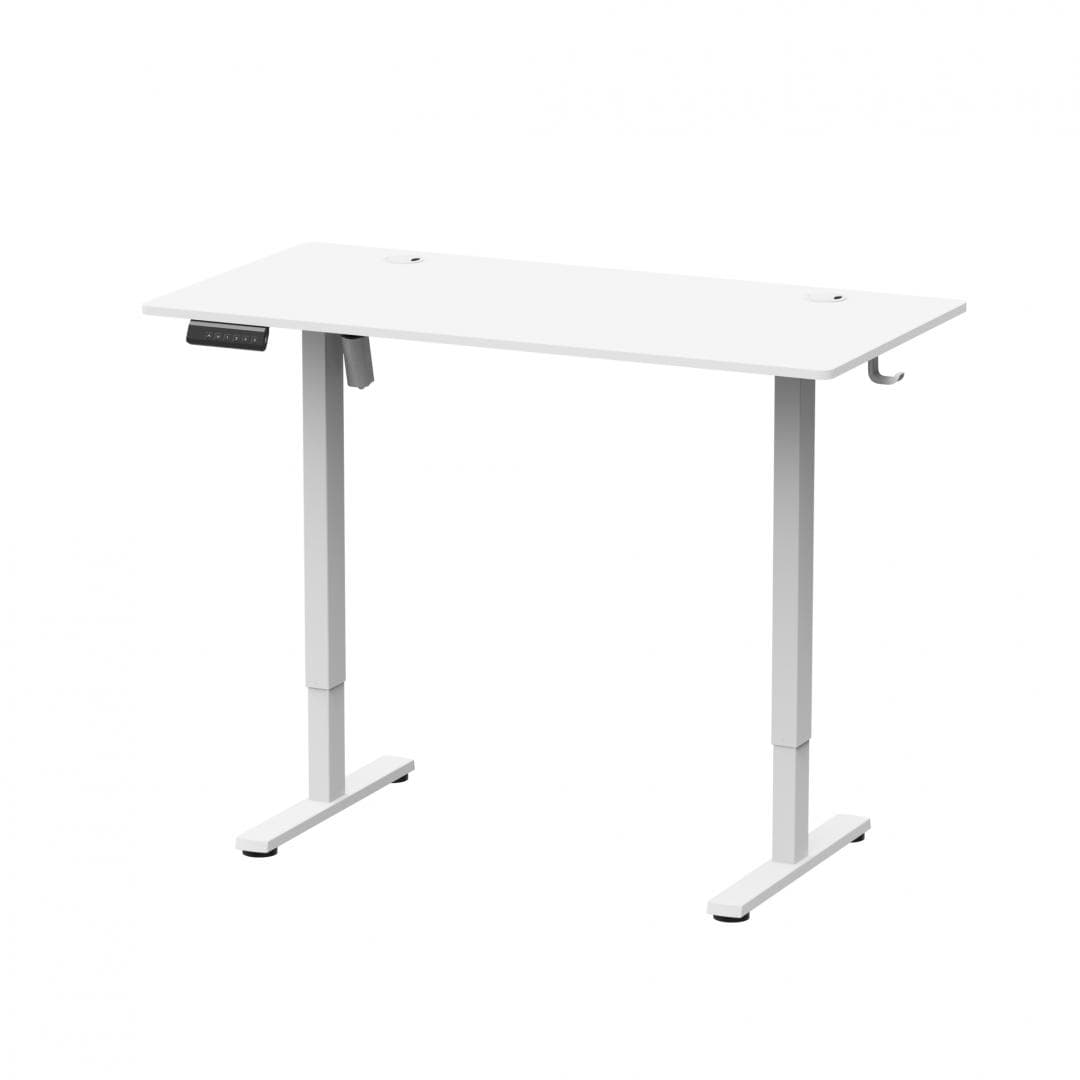 Birou Ascend cu reglare inaltime electric, alb, 1200x600x730~1180 mm, Capacitate - 2