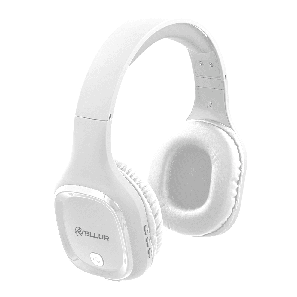 Casti Head-band TELLUR Pulse, wireless, Alb