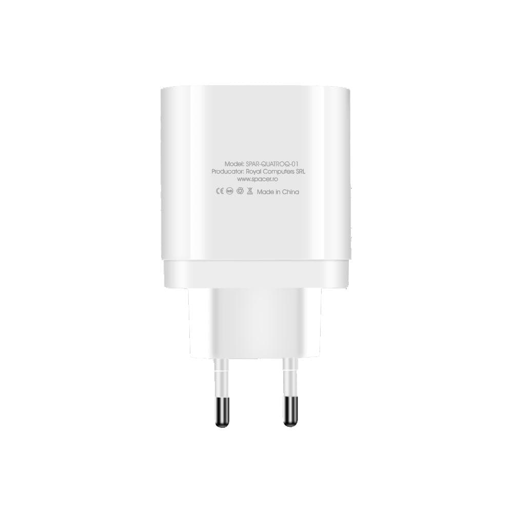 Alimentator retea Spacer Quick Charge 36W, 1 x USB Type-C - 3