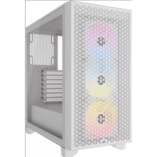 Carcasa Corsair 3000D RGB, Mid Tower, White