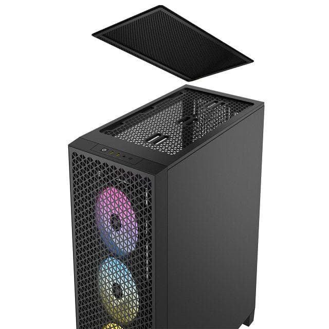 Carcasa Corsair CC-9011255-WW, RGB, Mid Tower, Black - 3