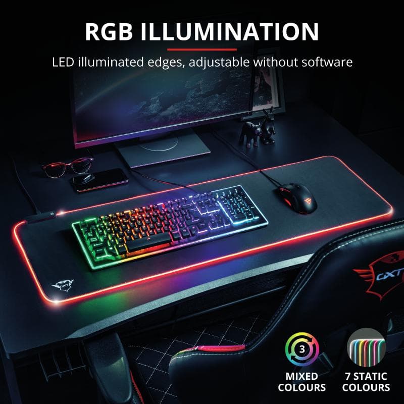 Mouse pad Trust GXT 764 Glide-Flex Flexible RGB, XXL, negru - 9