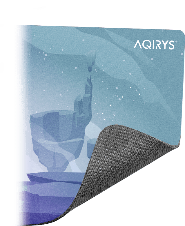 Mousepad AQIRYS Gravity Medium, fabricat din material din microfibra, dimensiuni - 3