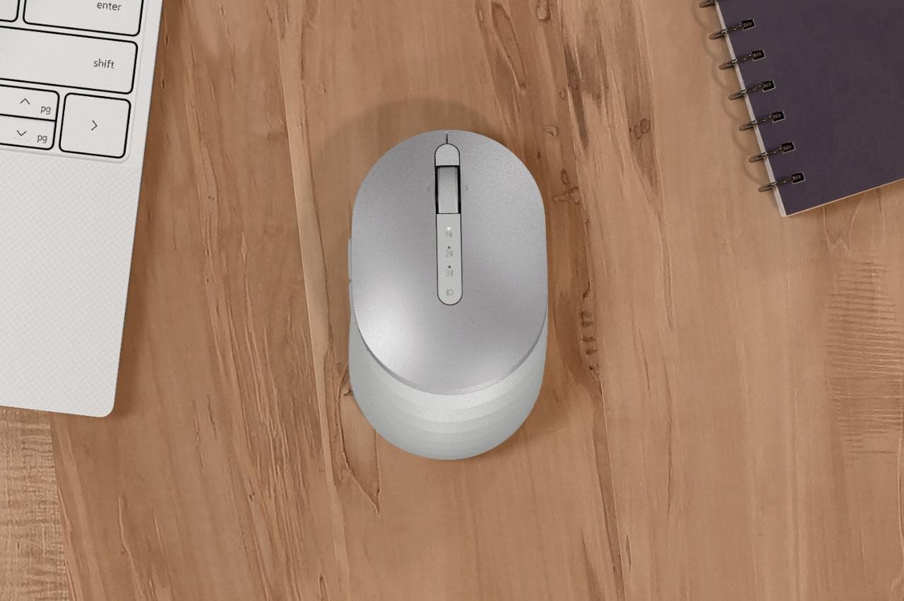 Mouse Dell Premier, Rechargeable Wireless, argintiu - 3