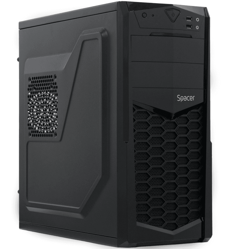 Carcasa Spacer Krypton, Mid Tower, Black
