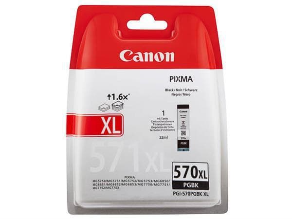 Cartus cerneala Canon PGI-570XL PGBK, pigment black, capacitate 22ml, pentru