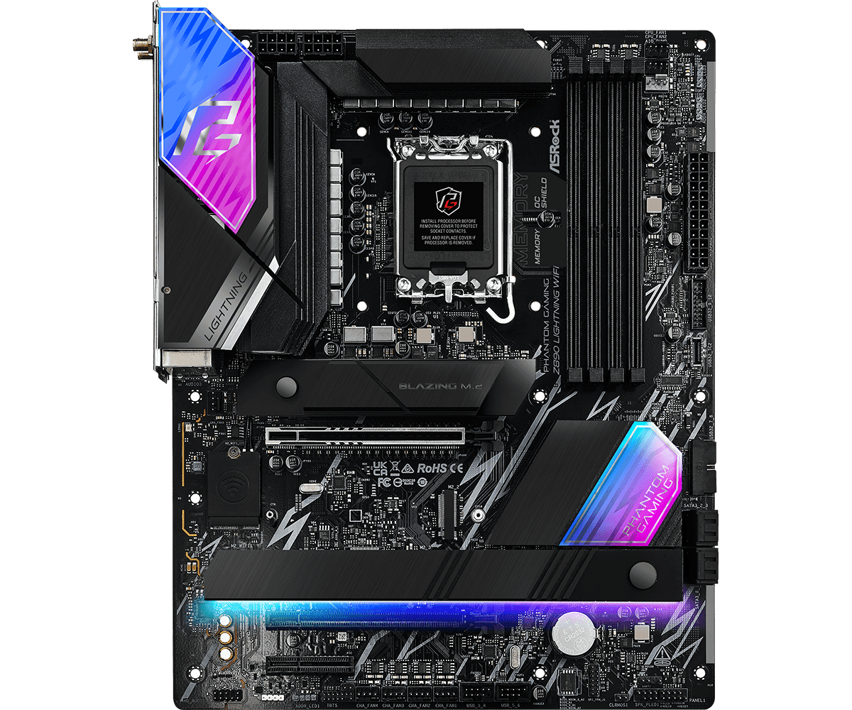 Placa de baza ASRock Phantom Gaming Z890 Lightning WiFi, Socket - 2