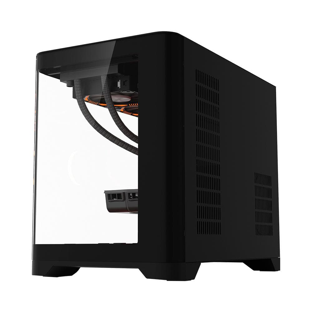 Carcasa 1st PLAYER UV6, RGB, Cube Tower, Black - 5