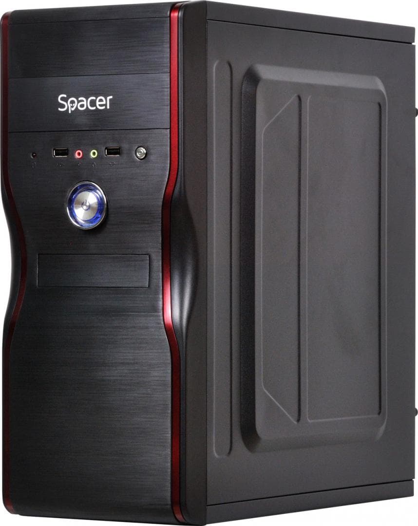 Carcasa Spacer SPC-NEW MERCURY, Mid Tower, Black - 3