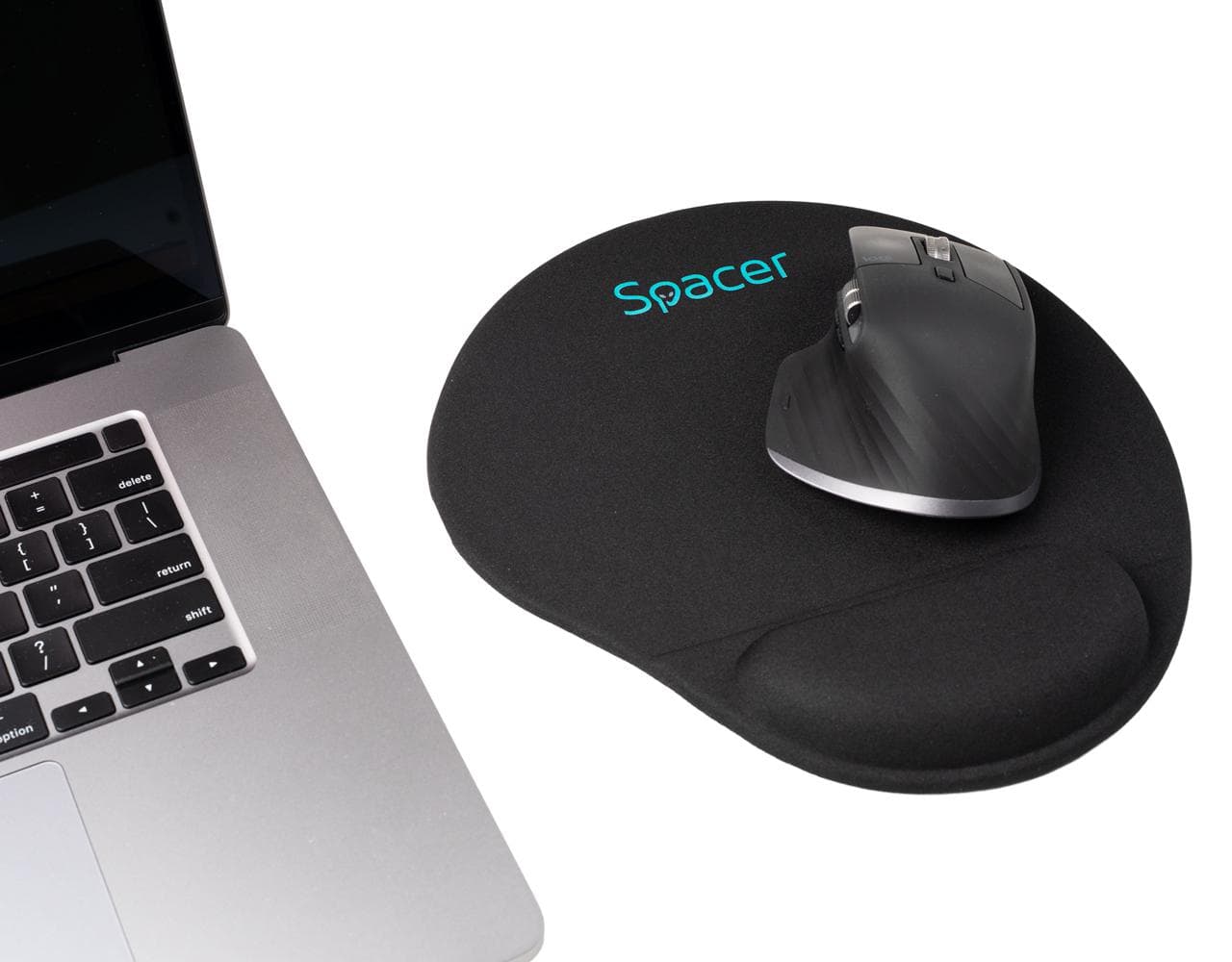 Mousepad Spacer, suport incheietura cu gel, cauciuc si material textil, - 4