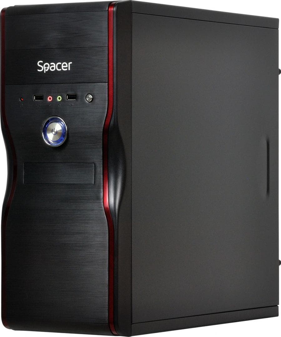 Carcasa SPACER SPC-MERCURY, Mid Tower, Black - 4