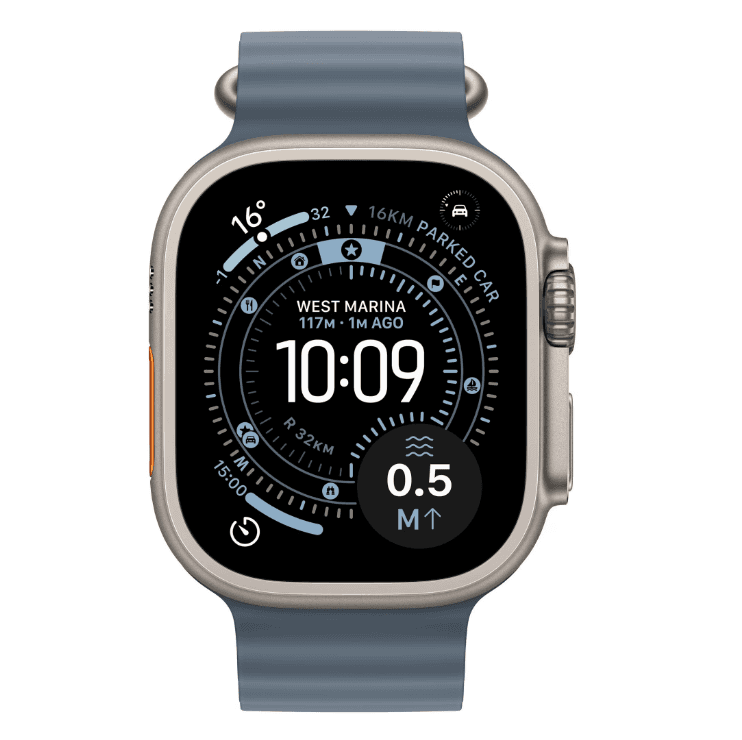 Apple Watch Ultra 3 GPS + Cellular 49mm Natural Titanium Case with Anchor