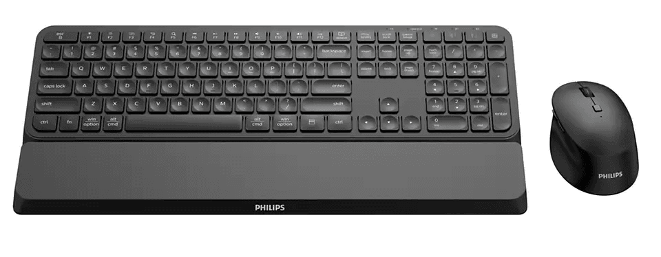Kit Philips SPT6607, wireless, 2.4GHz + Bluetooth 3.0/5.0, 104 taste,
