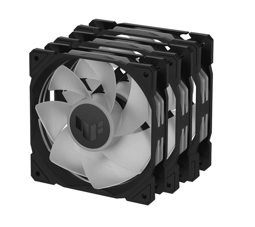 Ventilatoare Carcasa ASUS TUF GAMING TR120 ARGB NEGRU REVERSE 3IN1 - 4