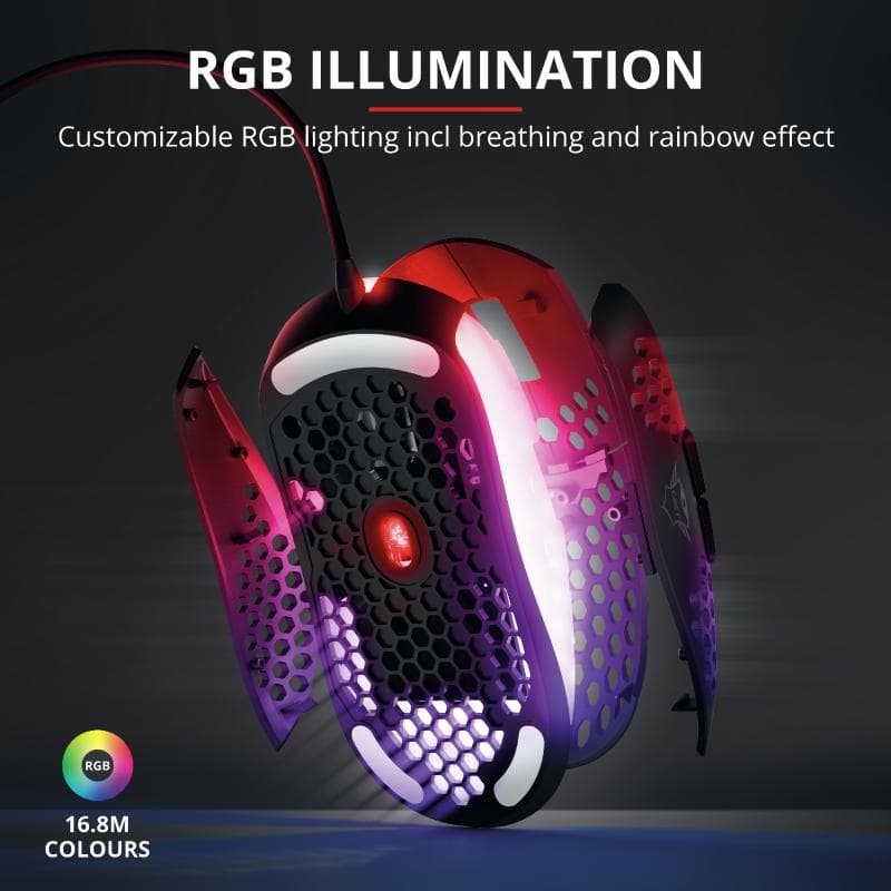 Mouse Trust GXT 960, Graphin Ultra-lightweight Gaming Mouse, negru - 13
