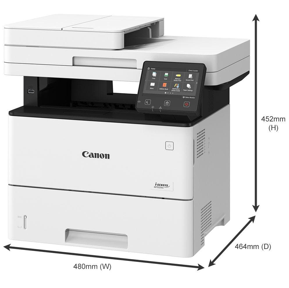 Canon MF552DW, Multifunctional laser mono dimensiune A4, viteza printare 43 - 3