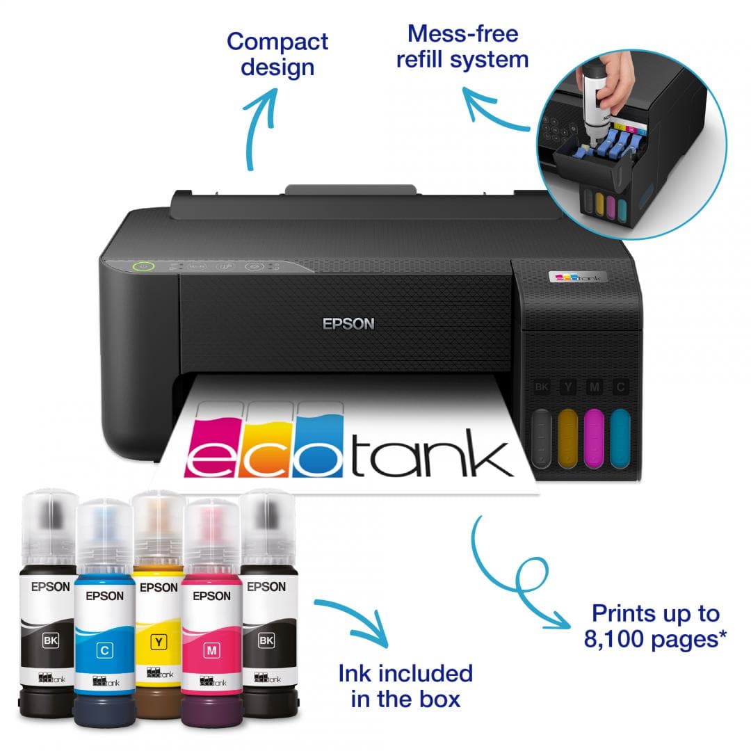 Imprimanta inkjet color CISS Epson L1270, dimensiune A4, viteza max - 2