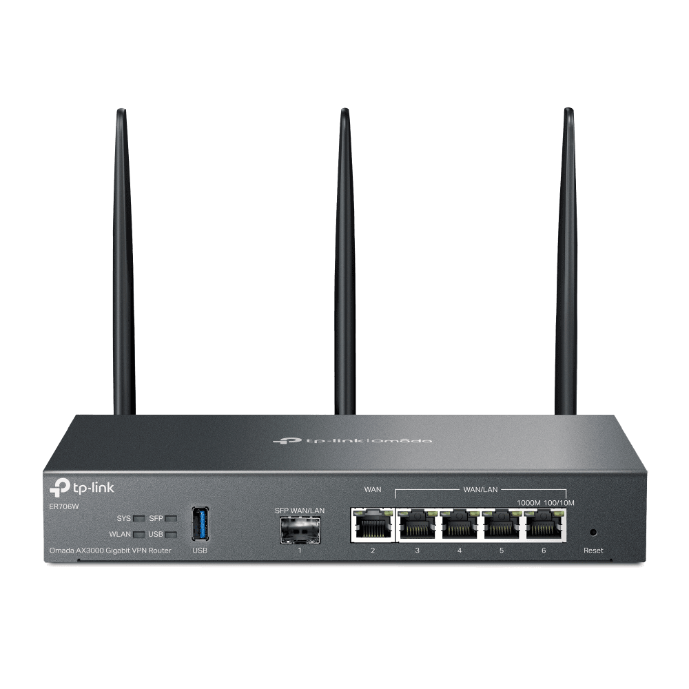 "Omada AX3000 Wi-Fi 6 Gigabit VPN Router PORT: 1× Gigabit