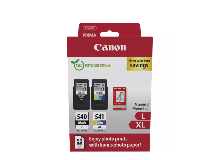Canon pachet cartuse cearneala PG-540L/CL-541XL Photo value pack, capacitate negru: