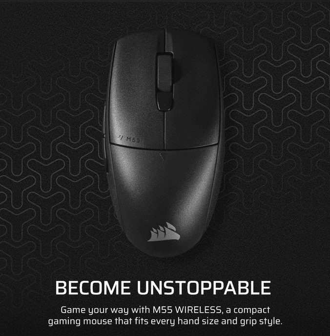 Mouse Gaming CORSAIR M55 WIRELESS - 2