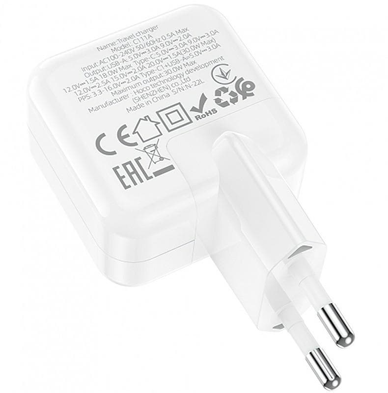 Incarcator retea BLUE Power BC111A 30W/3A  1xUSB-A & 1xUSB-C - 2