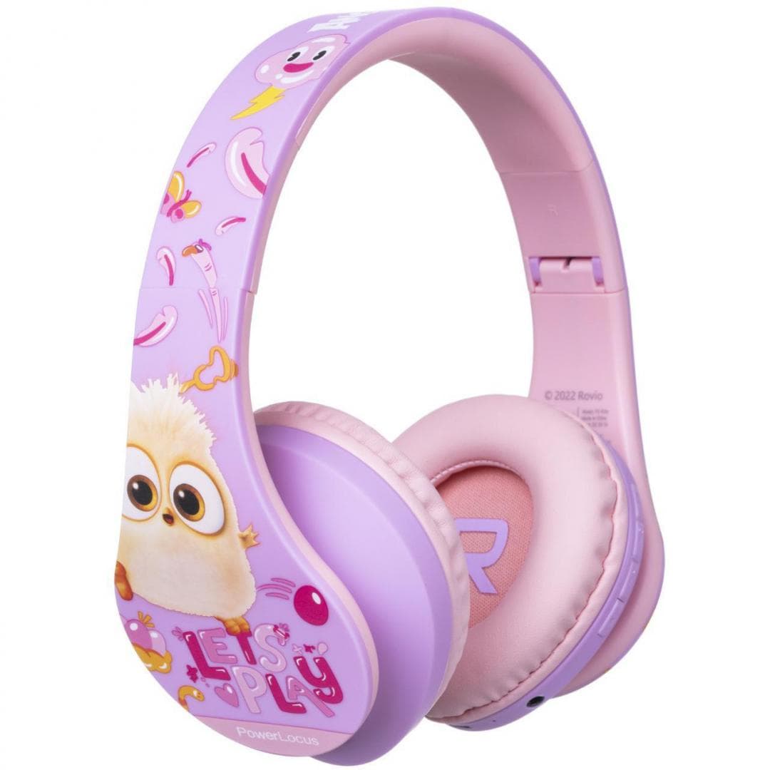 Casti Head-band POWERLOCUS P2 Angry Birds Pink, Wireless, Roz