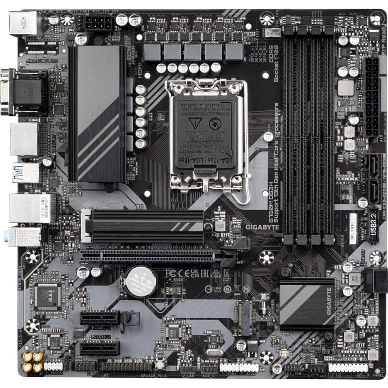 Placa de baza Gigabyte B760M DS3H, Socket 1700, DDR5, Micro-ATX - 2