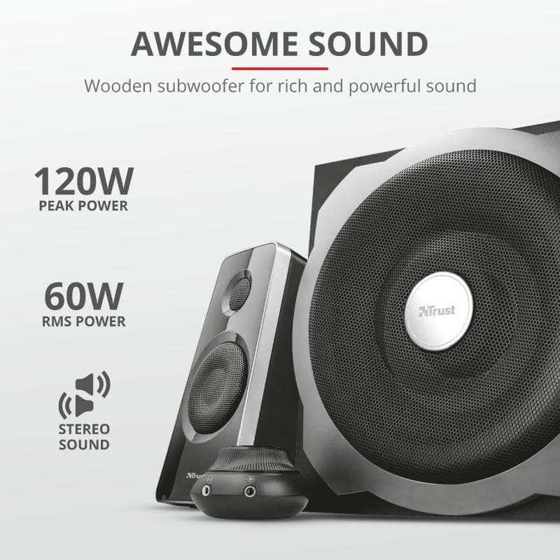 Boxe Stereo Tytan 2.1 Speaker Set - black - 3