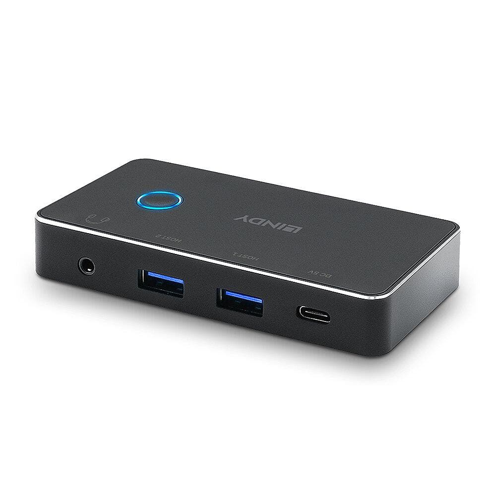 Switch USB Lindy, 4 porturi USB 3.0 2:4, latime de - 2