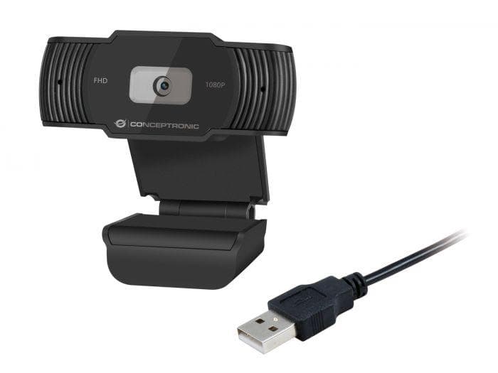 Camera Web Conceptronic AMDIS, rezolutie video Full HD, USB 2.0, - 5