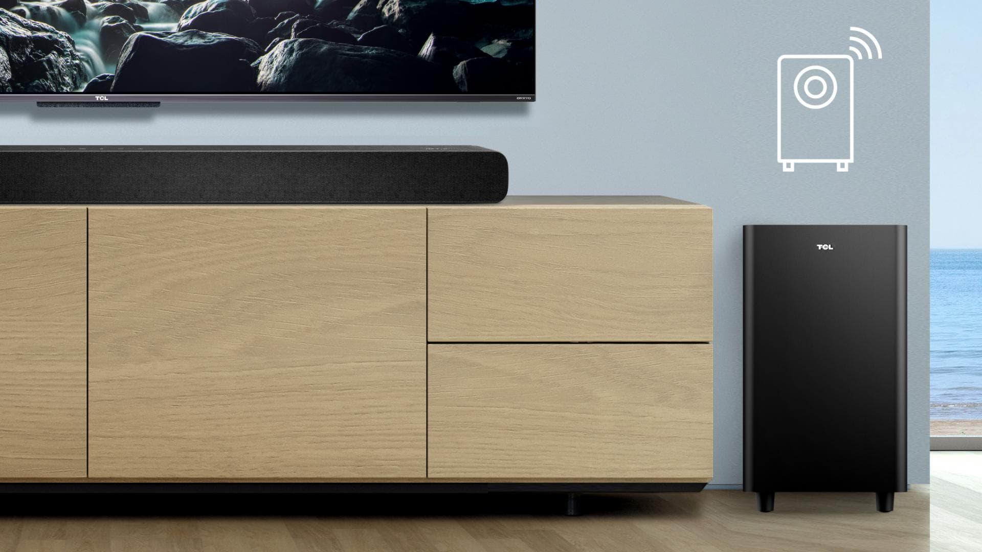Soundbar TCL TS8132, 3.1.2, 350W, Bluetooth, Dolby Atmos, SubwooferWireless, Negru - 7