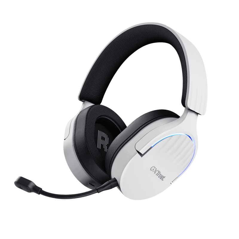Casti Gaming Head-band Trust GXT 491W Fayzo, Wireless, Alb