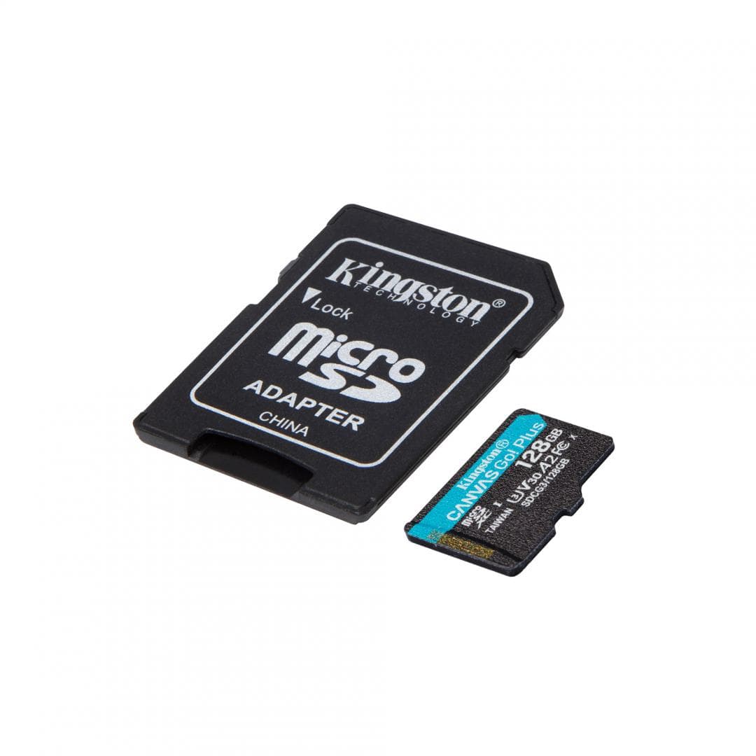 Card de Memorie MicroSDXC Kingston Canvas GO Plus, 256GB, Adaptor