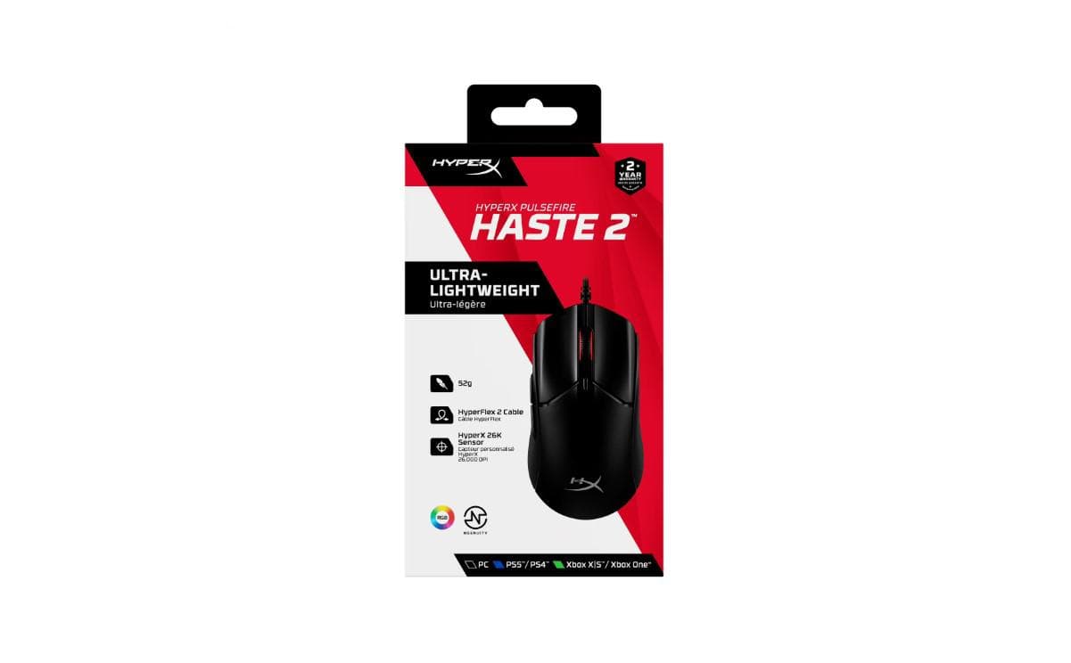 Mouse HP cu fir, HYPERX Pulsefire Haste, Pixart 3327 sensor, - 3