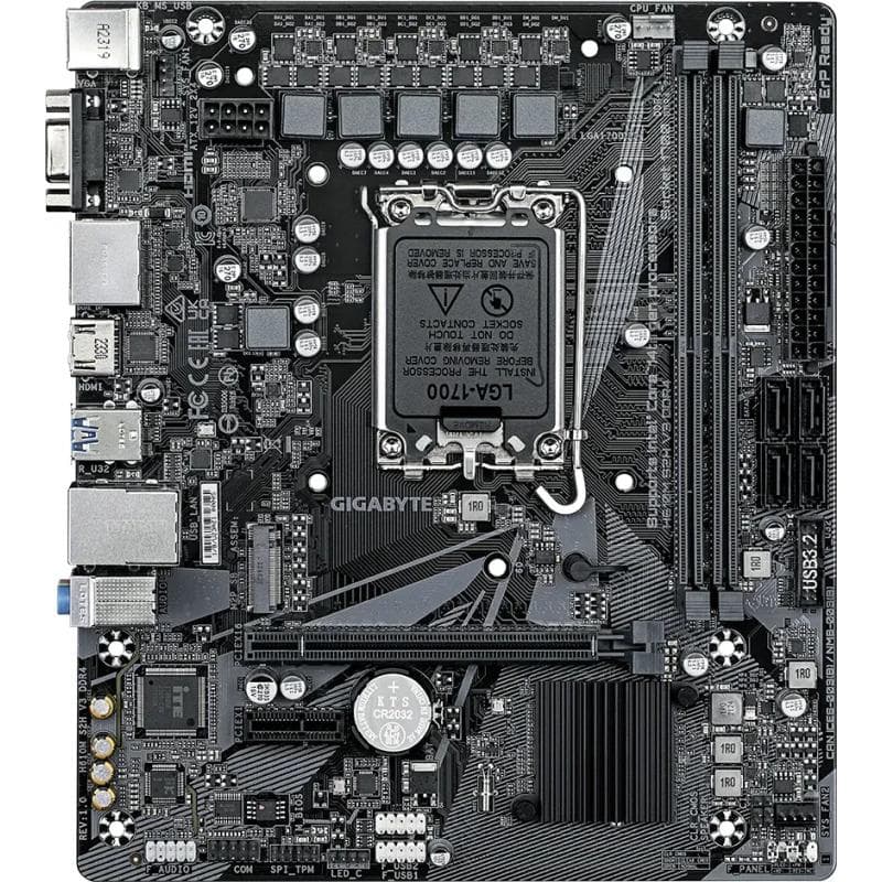 Placa de baza Gigabyte H610M S2H V3, Socket 1700, DDR4, - 3
