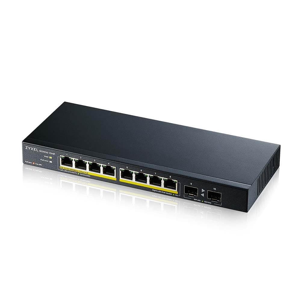 ZYXEL GS1100-10HP 10PORT GBE POE SWITCH - 3
