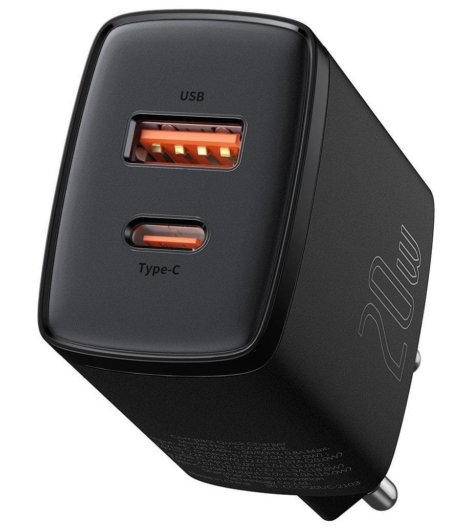 Incarcator retea Baseus Compact, Quick Charge 20W, 1 x USB - 4