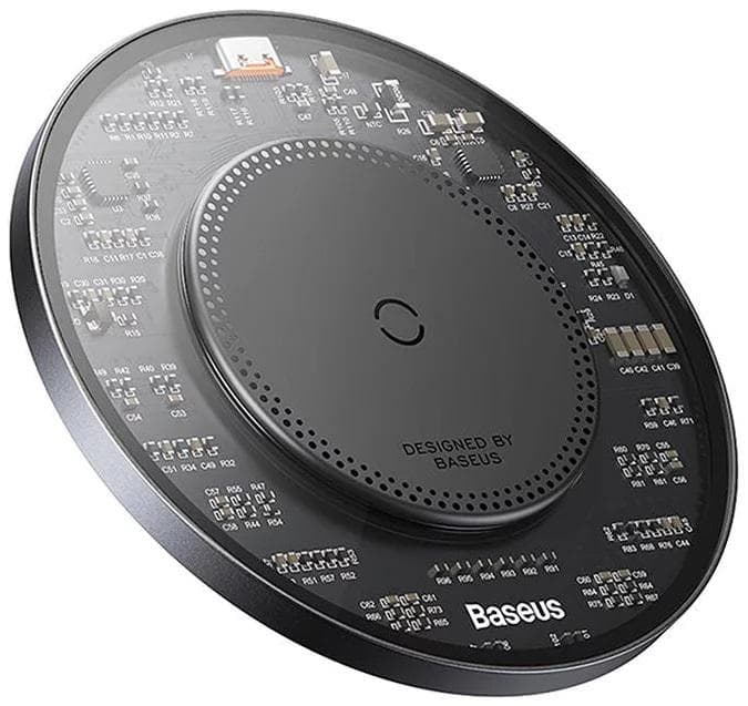 Incarcator wireless Baseus Simple Qi 15W, compatibilitate smartphones, cablu Type-C - 2