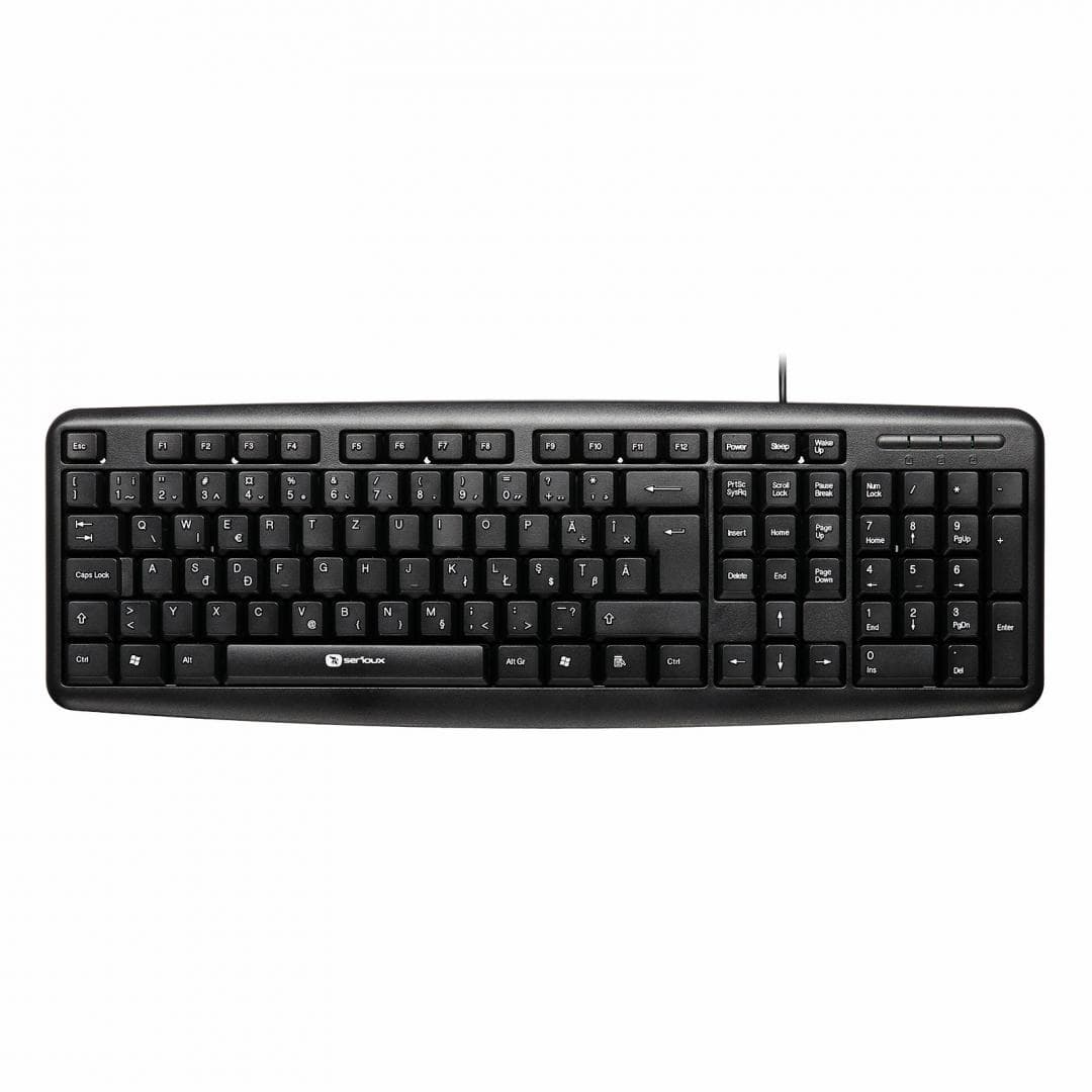 Tastatura Serioux 9400 ROMANIA, cu fir, RO layout, neagra, 104 - 3