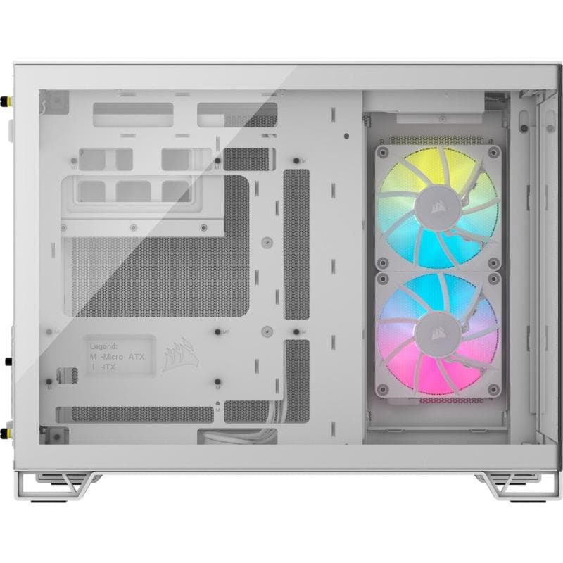 Carcasa CORSAIR 2500X RGB, Da, Mini Tower, White - 3