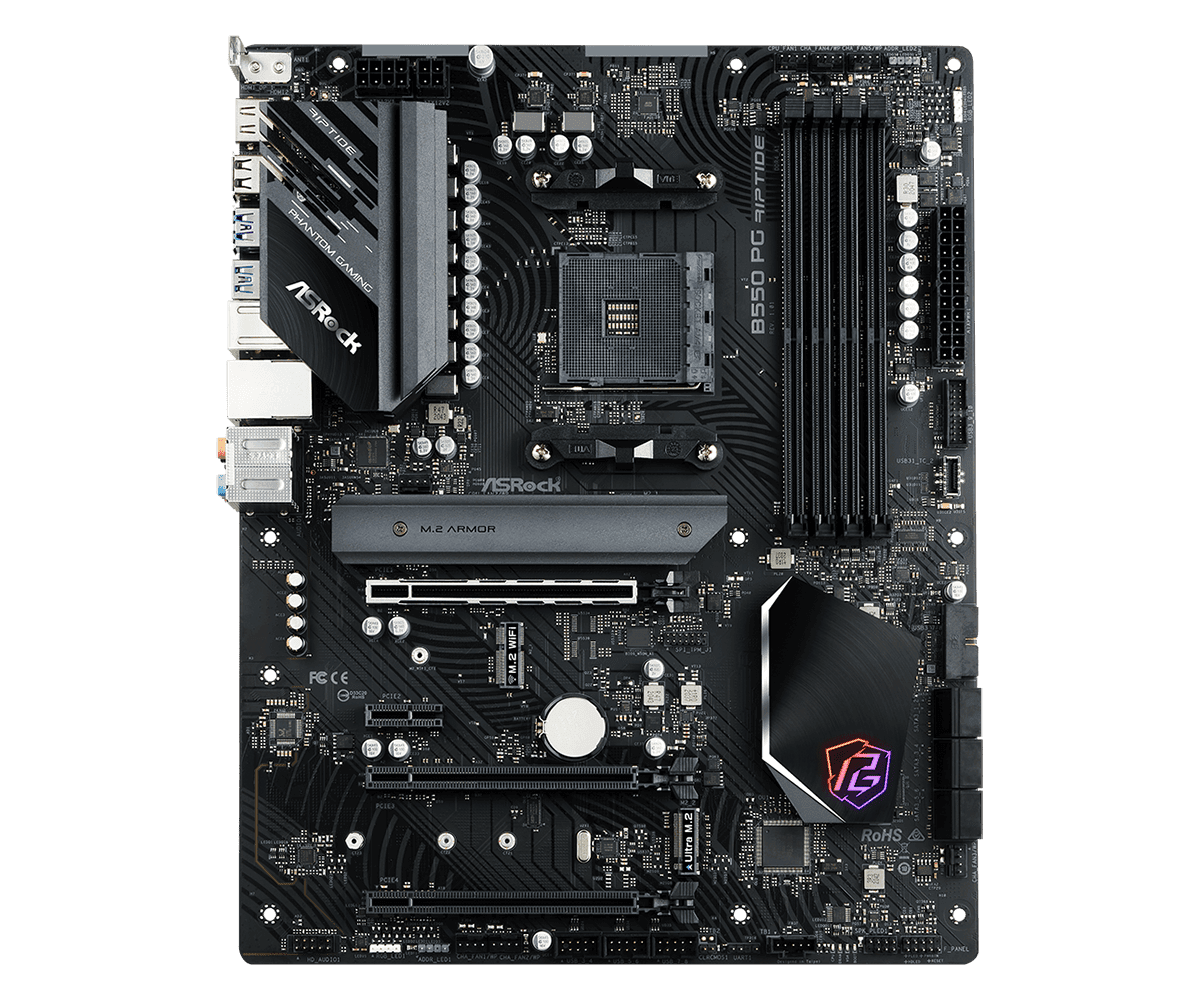 Placa de baza ASRock B550 PG Riptide, Socket AM4, DDR4,