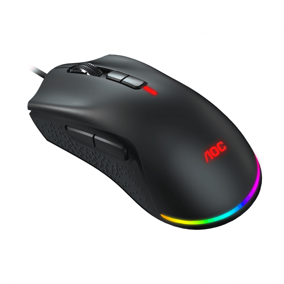 Mouse AOC GM530B, ergonomic, USB 2.0, 16000DPI, 7 butoane, RGB, - 4