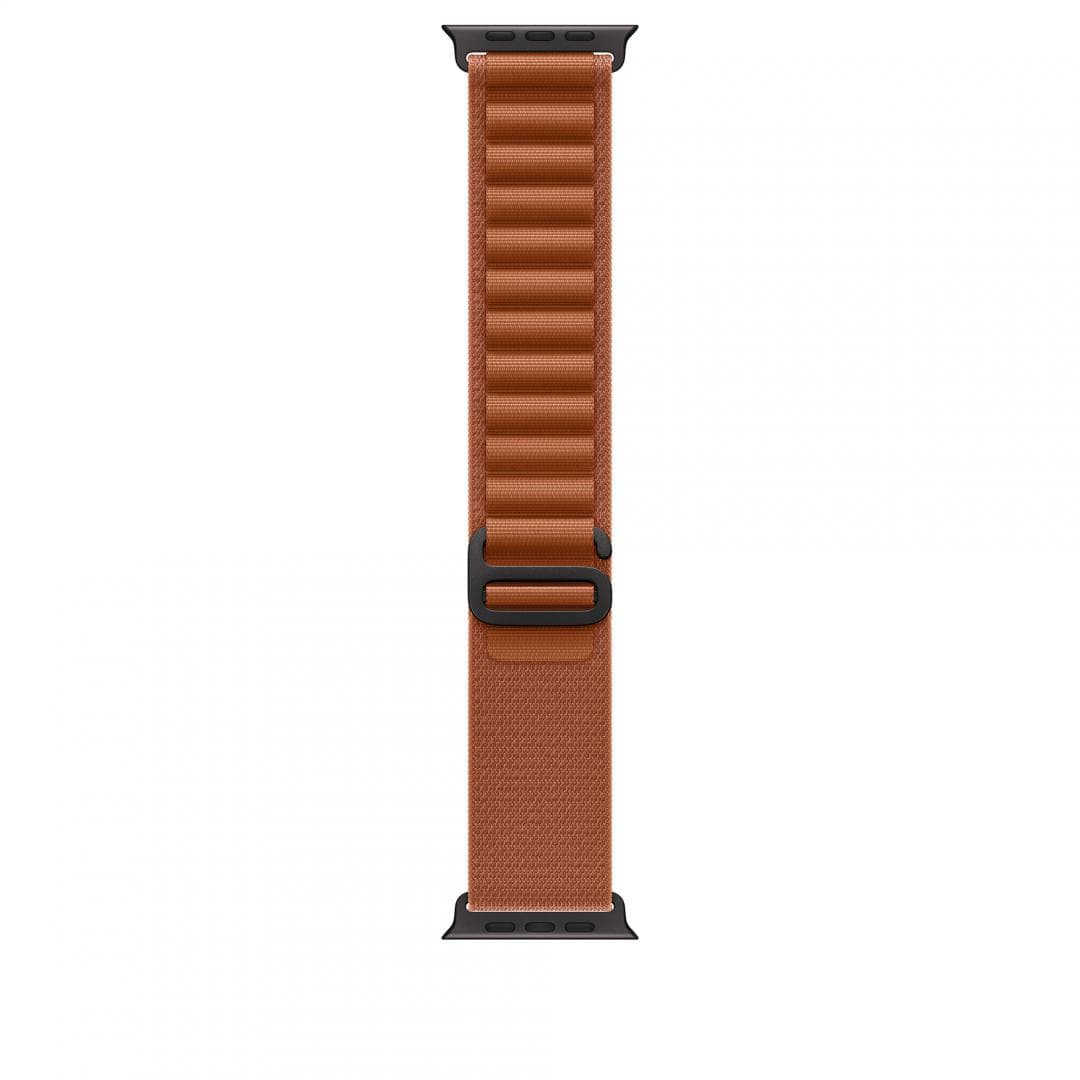 Apple Watch 49mm Terra Cotta Alpine Loop - Small - Black Titanium