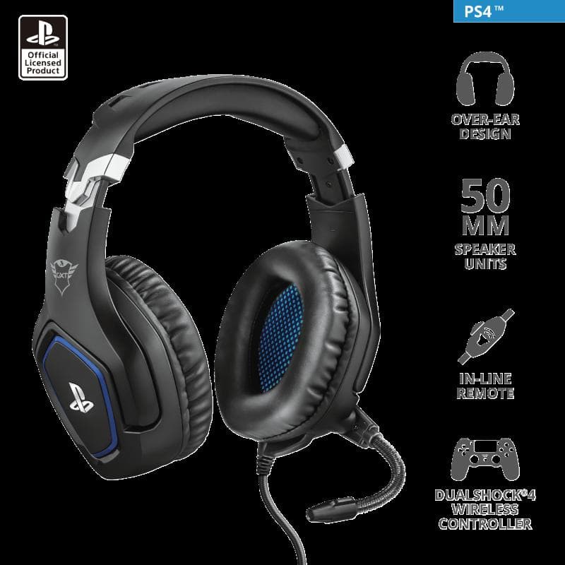 Casti Gaming Head-band Trust GXT 488 Forze PS4, Wired, Negru - 4