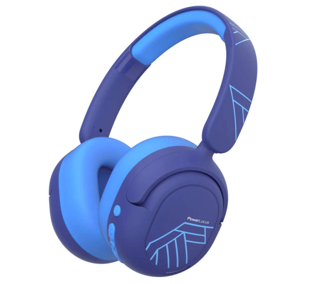 Casti Over-ear POWERLOCUS Lion Kids, wireless, Albastru - 2