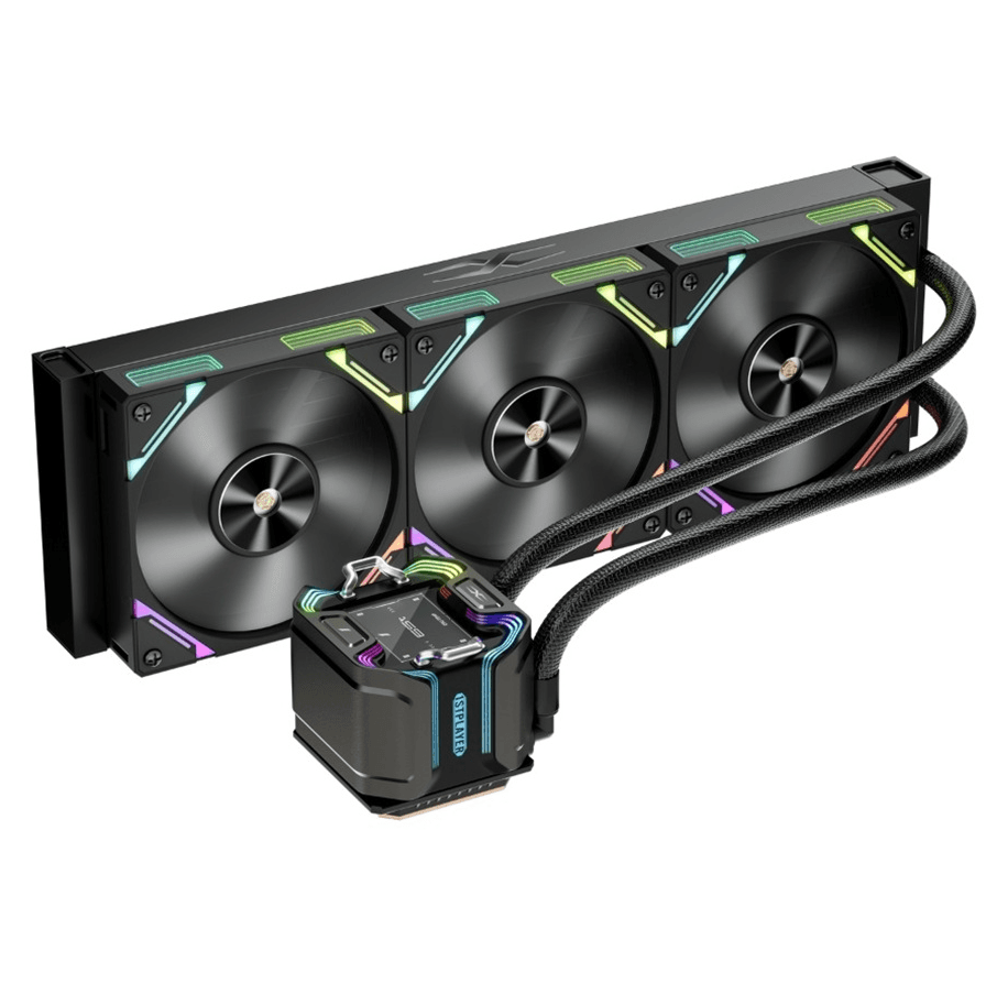 Cooler Procesor 1stPlayer X-Starship 360-bk, display IPS personalizabil de 2,4