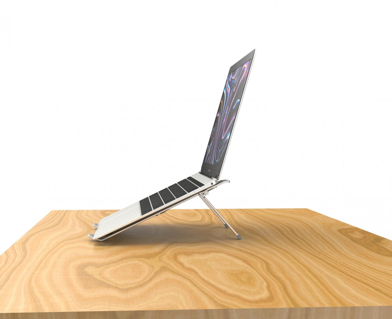 Suport laptop Serioux, SRXNCPU2, material aluminiu, dimensiune deschisă: 190x250x4mm,dimensiune pliată: - 10