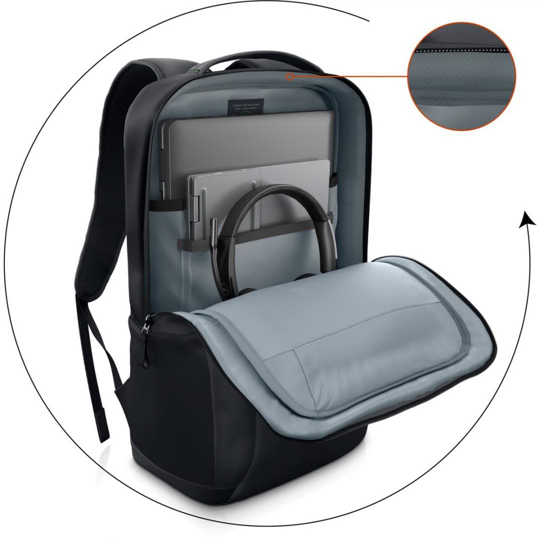 Dell EcoLoop Essential Backpack 16" CP3724 Colour: Black, Features: Made - 5