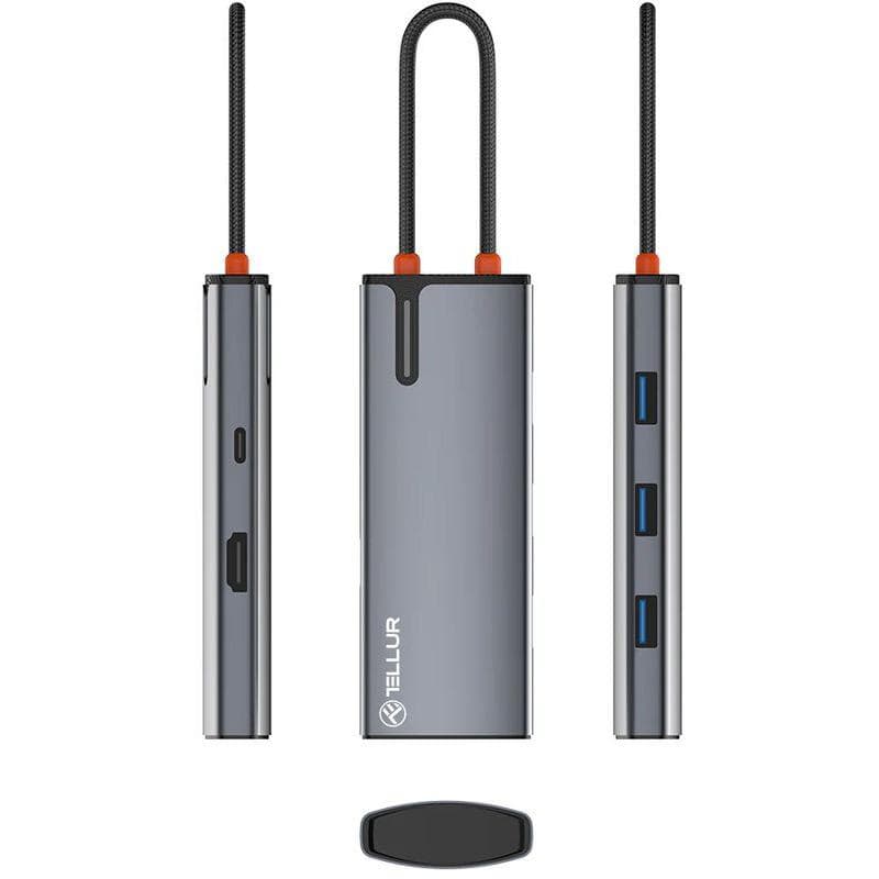 Hub USBC 3.0 Tellur, porturi 1 x HDMI, 3 x - 4