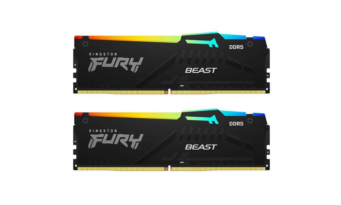 Memorie RAM Kingston FURY Beast, 64GB DDR5, 6000MHz, CL36 - 2